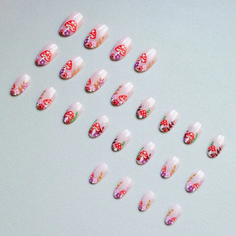 Verspielt Pilz Nagelkunst Set