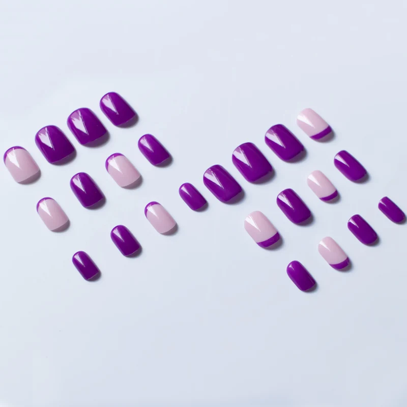 Stylisches French Tip Nail Art Set