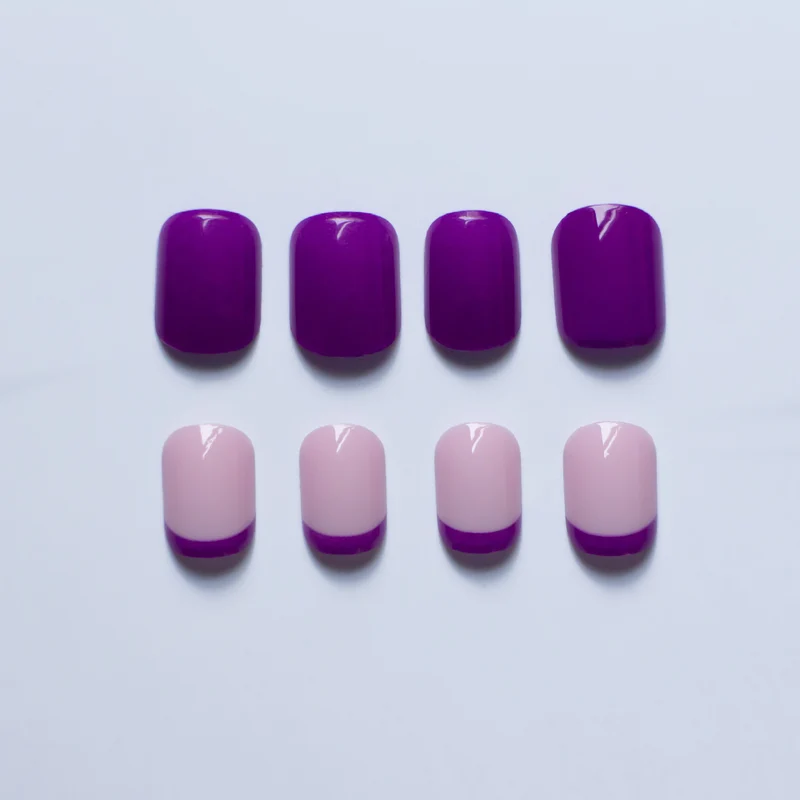 Stylisches French Tip Nail Art Set