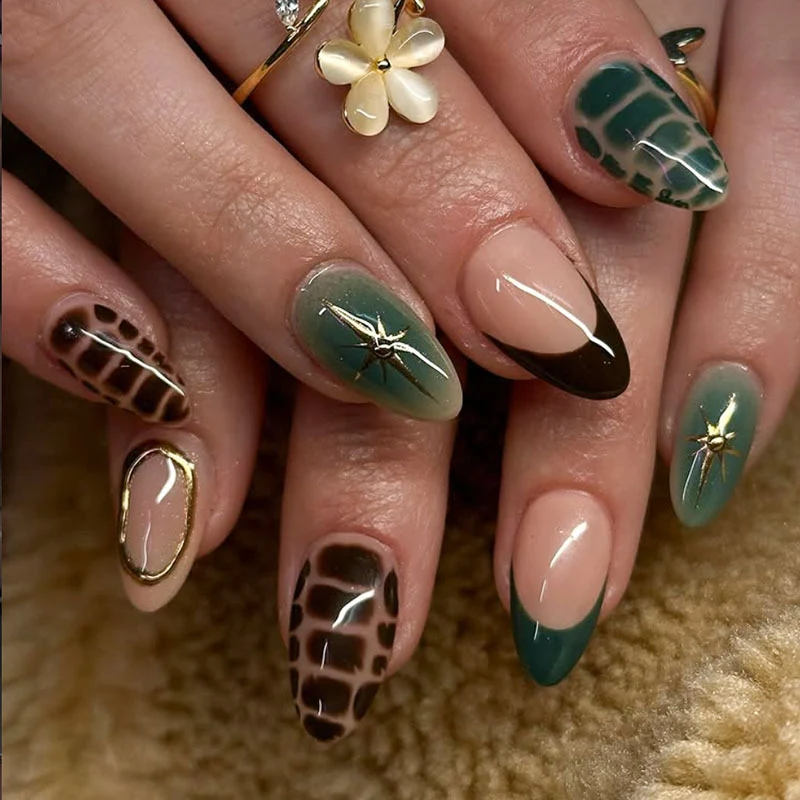 Künstlerisches Stiletto Nageldesign