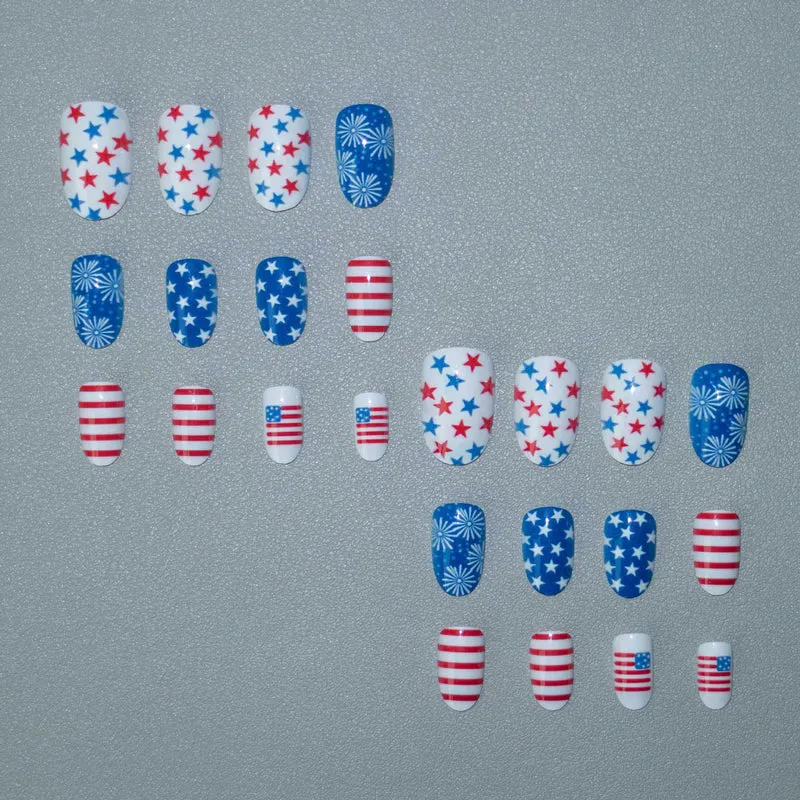 Patriotische Nagelkunst