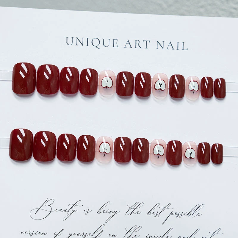 Kreative Apfel-Themen Nagelkunst