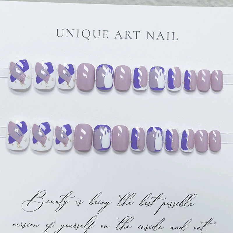 Kreatives Abstraktes Nageldesign Set