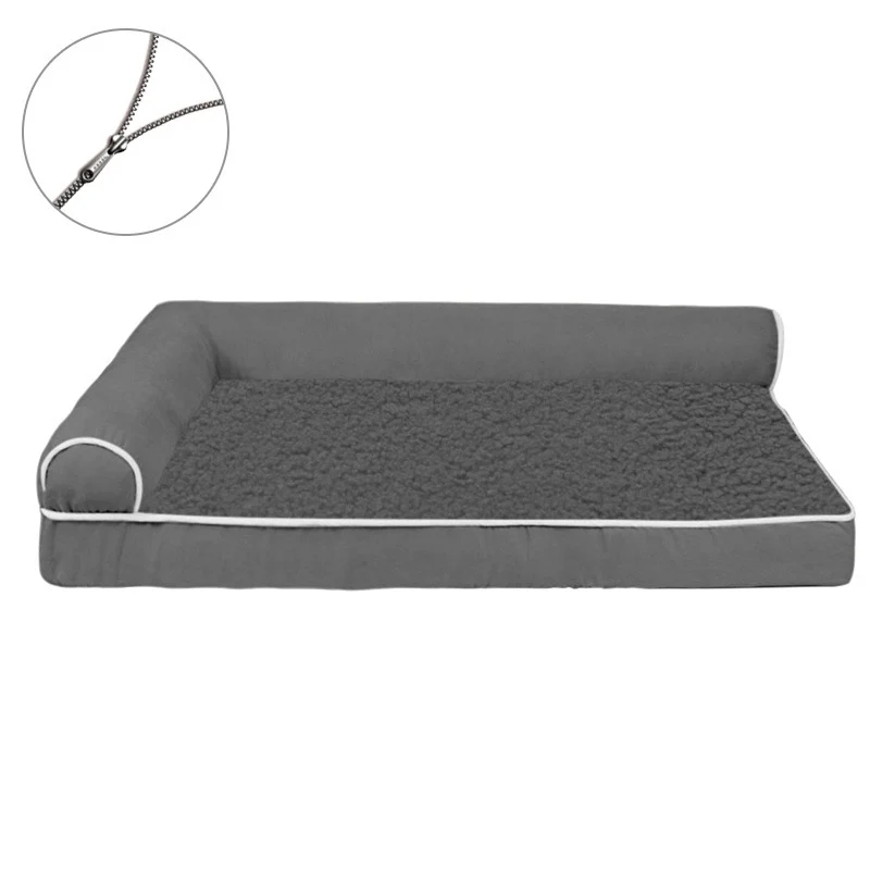 Verstärktes Plüsch-Lounge-Hundebett