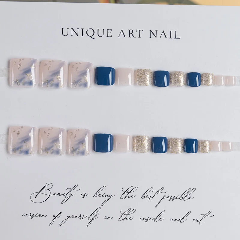 Artistisches Gel-Fußnagelkunst