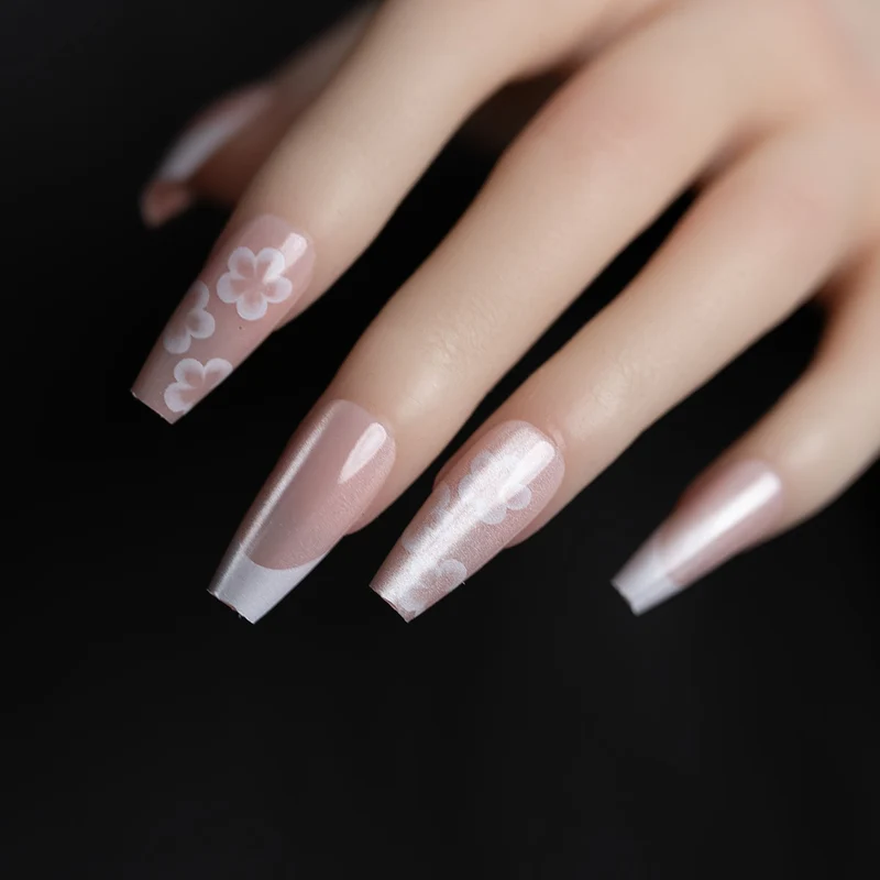 Künstlerisches Floral Press-On Nagel Set 1791110564