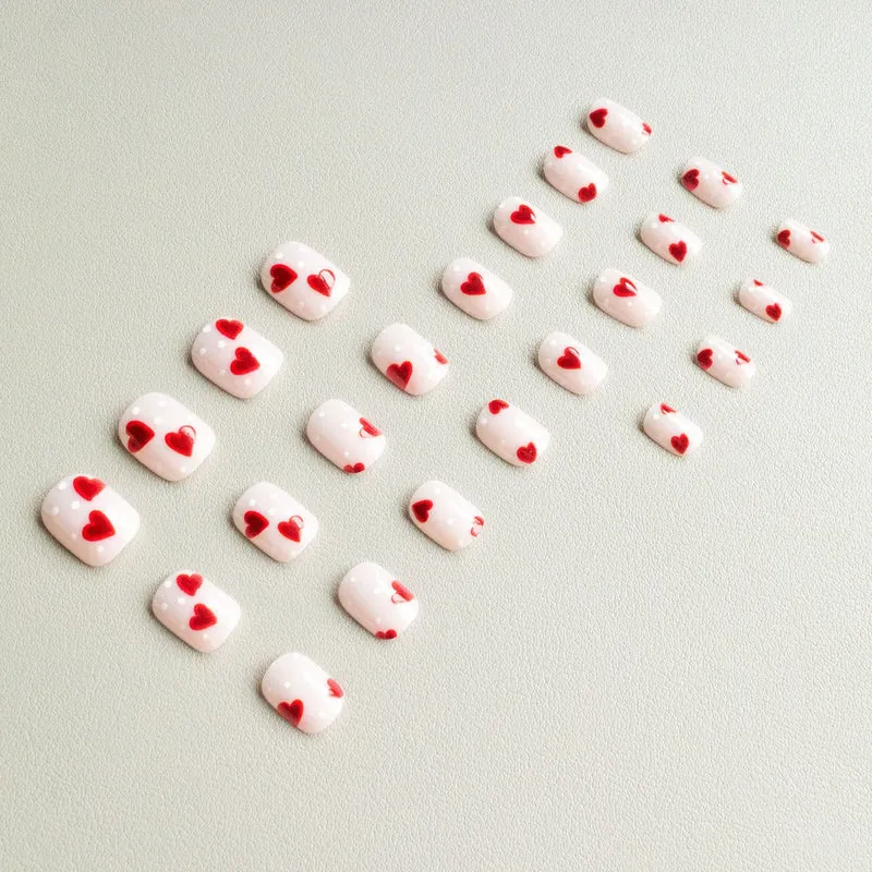 Herz-themen Acryl-Nagelkunst Set