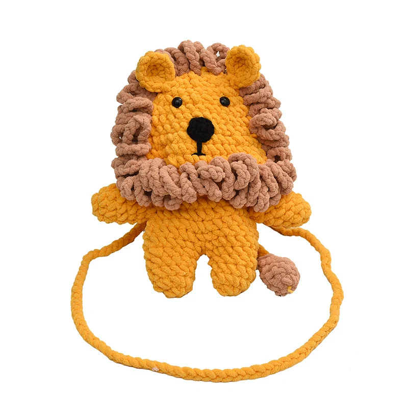 Lion-Themen Plüsch Umhängetasche