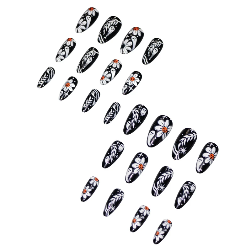 Gothic Floral Nail Art Set