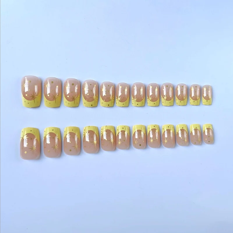 Glitzerndes Stern Akzent Nagelkunst Set