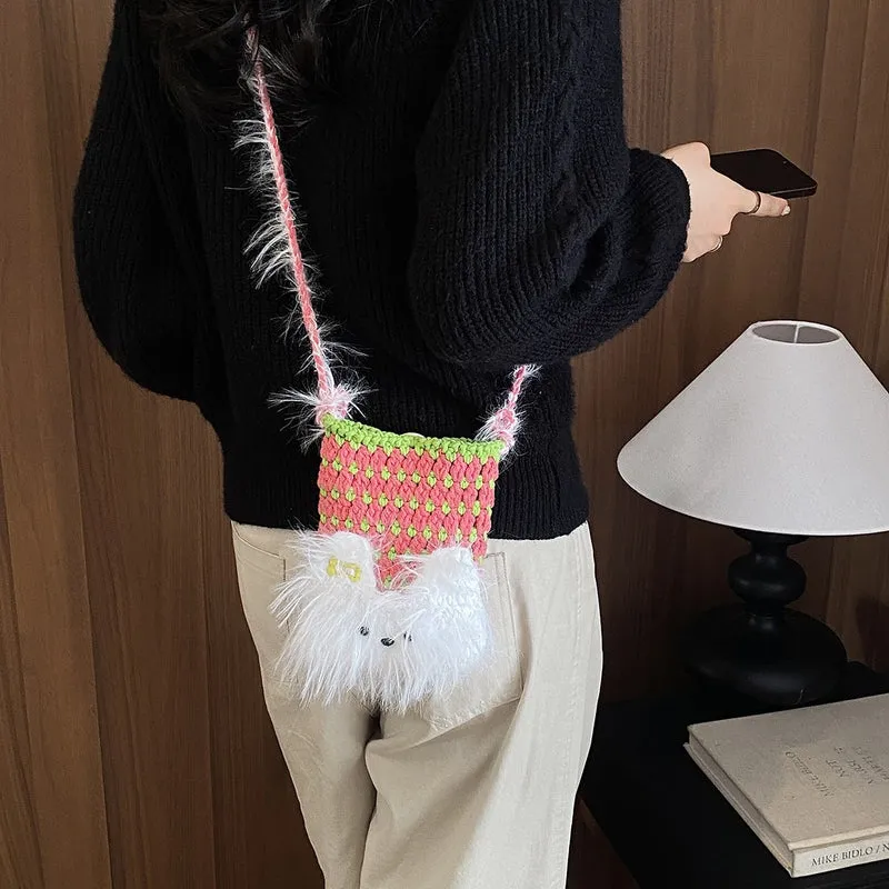 Süßes Plüsch-Tier-Themen Mini Tasche