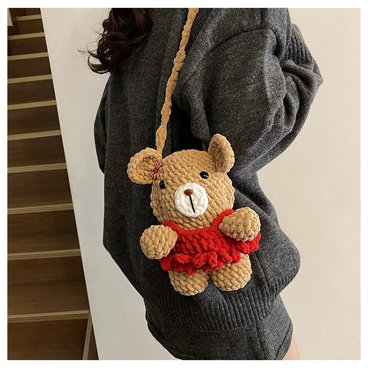 Süße bärenförmige Plüsch-Rucksack