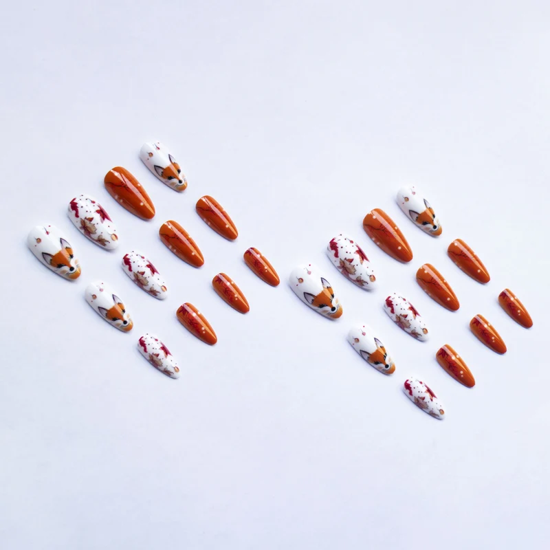 Fuchs-Themen Künstlerische Nagelkunst