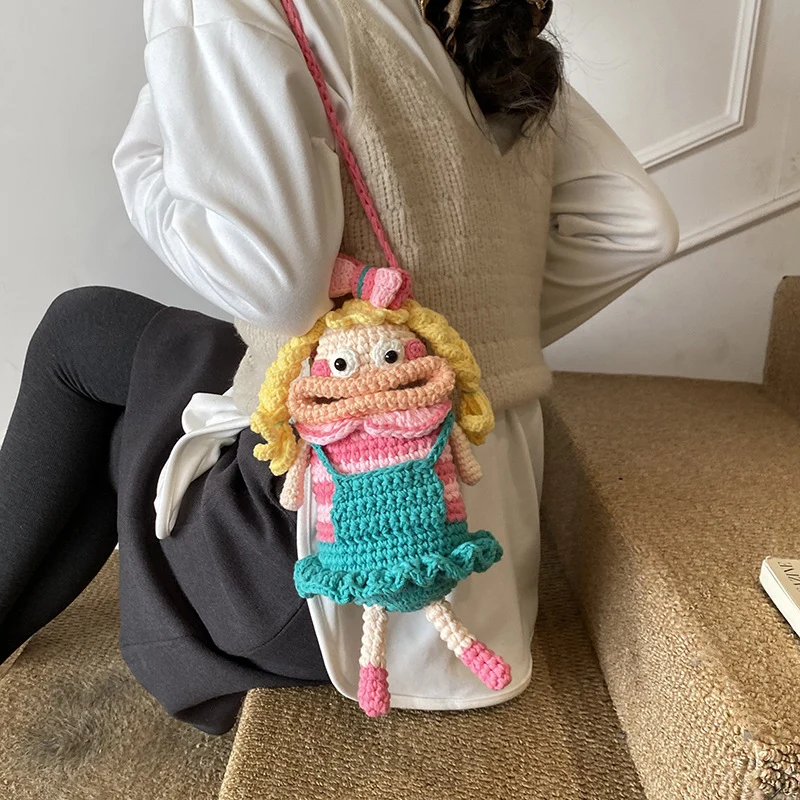 Häkel Charakter Mini Rucksack