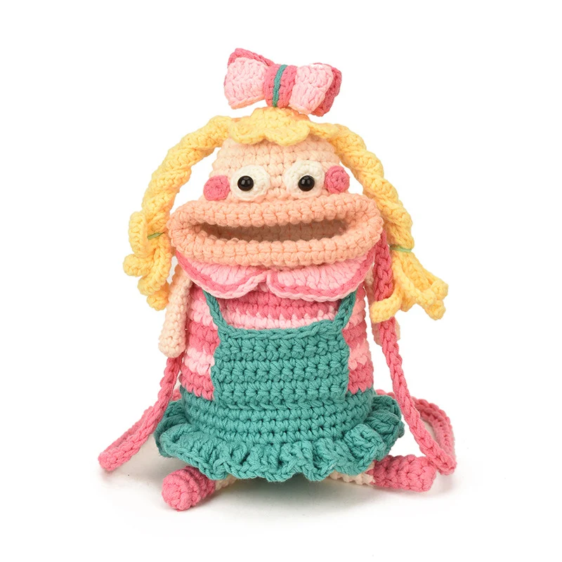 Häkel Charakter Mini Rucksack