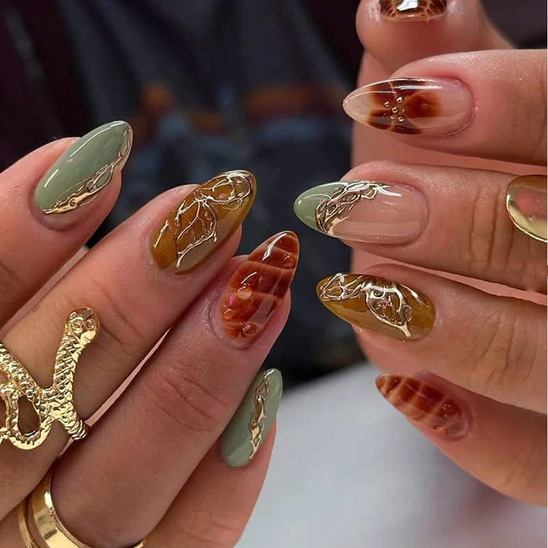 Künstlerische Design-Nagelverstärkungen