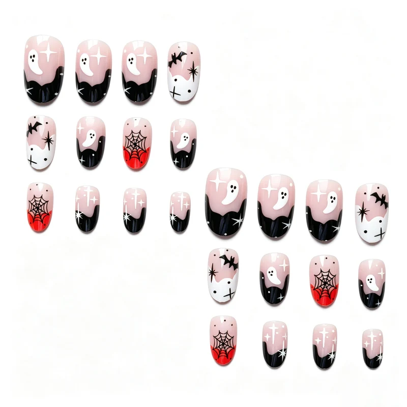 Halloween-Themen Künstlerisches Nageldesign-Set