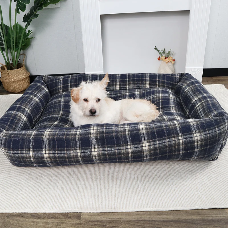 Gemütliches Fleece-gefüttertes Hundebett