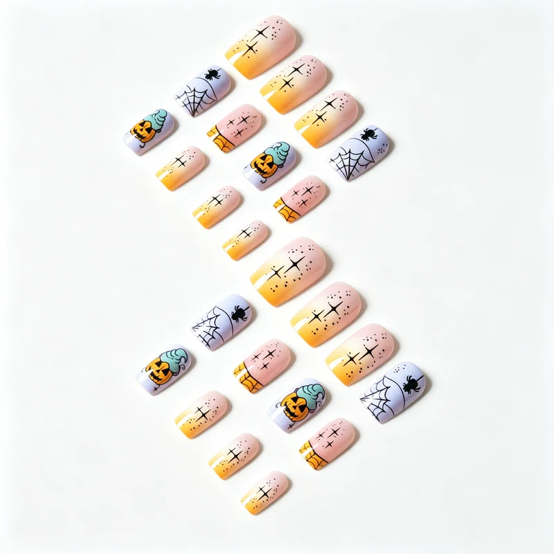 Halloween-Themed Künstlerischer Nagelkunst Kit