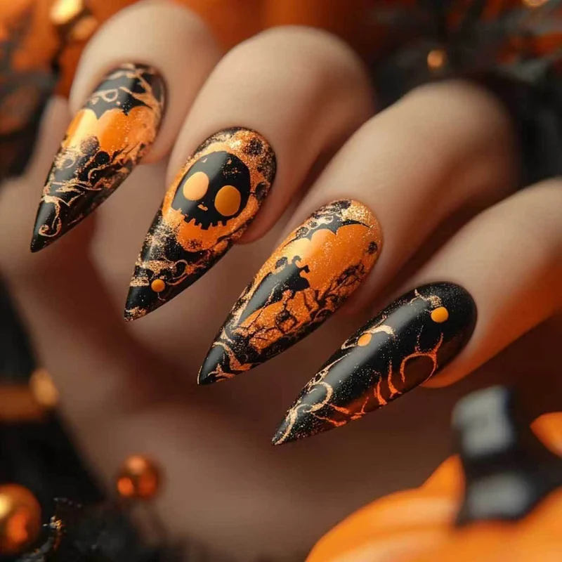 Halloween-Themen Acryl Nail Art Set