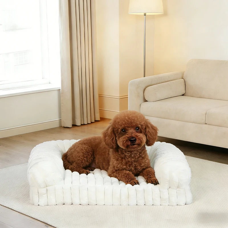 Elegantes gepolstertes Hundesofa