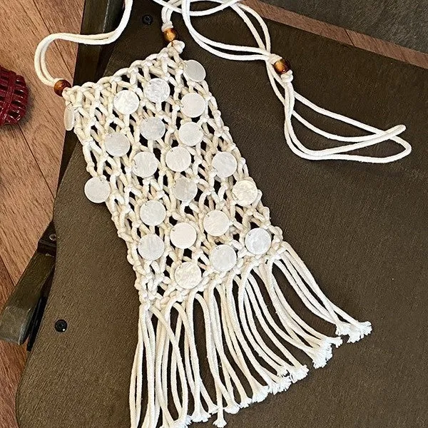 Bohemian Makramee Mini Tasche