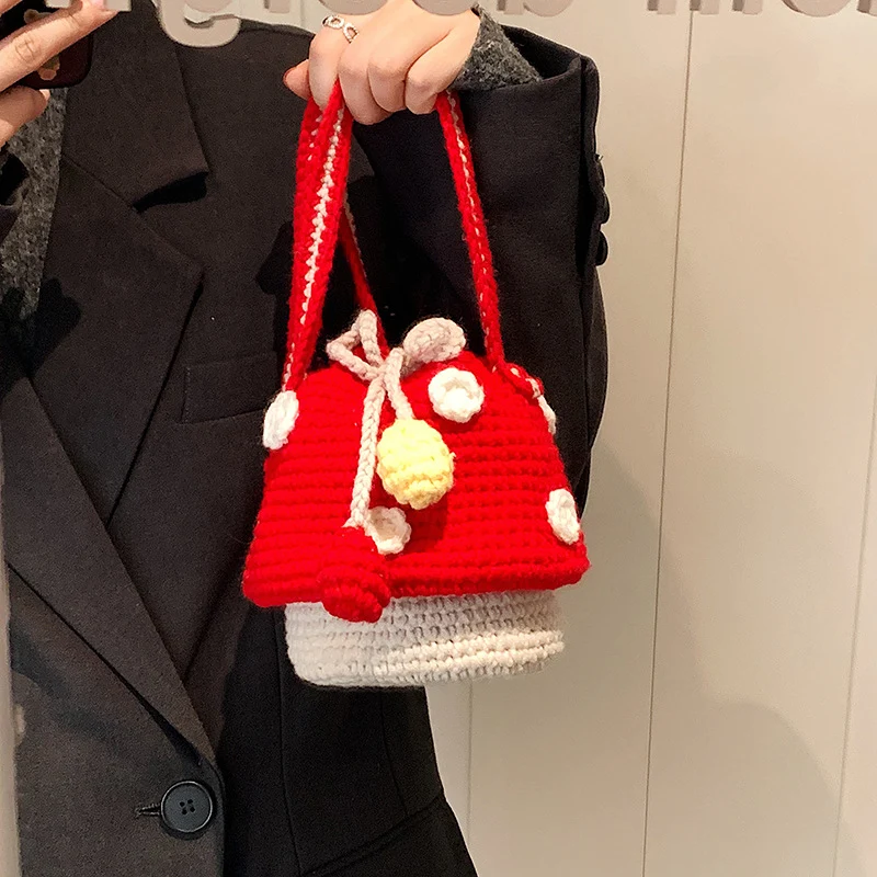 Adorable Fun Pilz Häkel-Rucksack