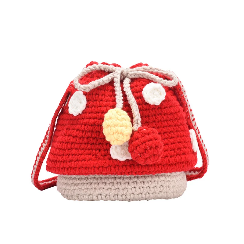 Adorable Fun Pilz Häkel-Rucksack