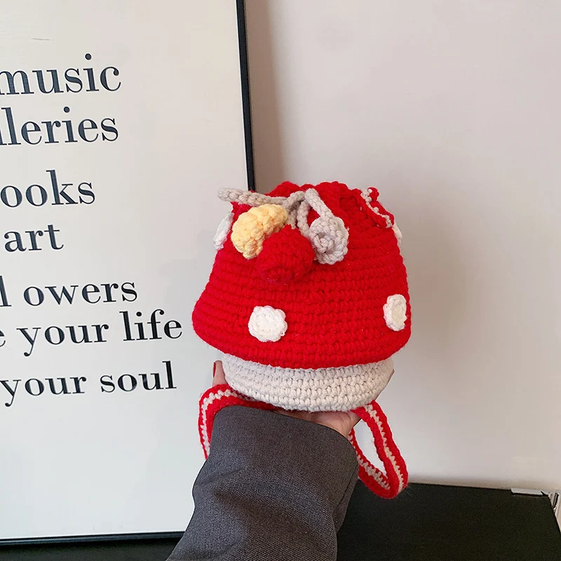 Adorable Fun Pilz Häkel-Rucksack