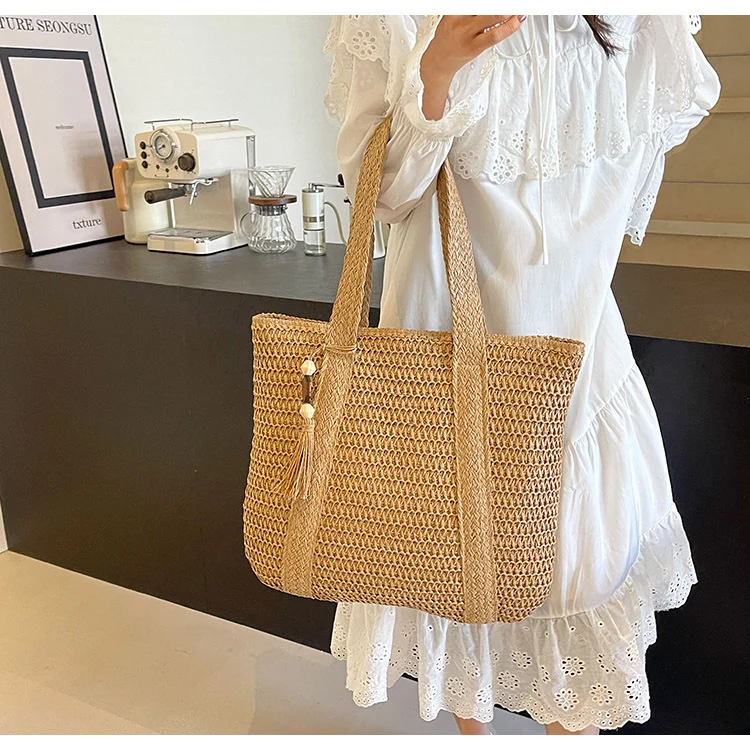 Gewebte Textur Strandtasche