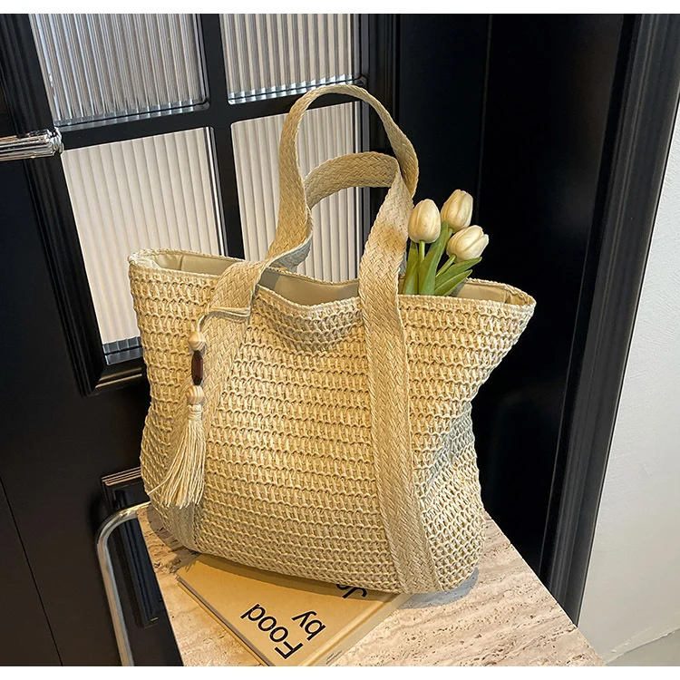Gewebte Textur Strandtasche