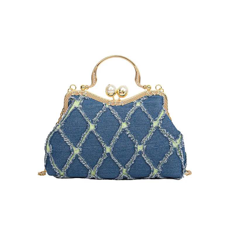 Vintage-inspirierte bestickte Handtasche