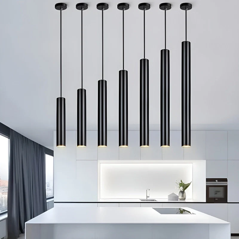 LED-Pendelleuchte – schlankes Röhrendesign | Ideal für Küche, Esszimmer und Arbeitsplatte