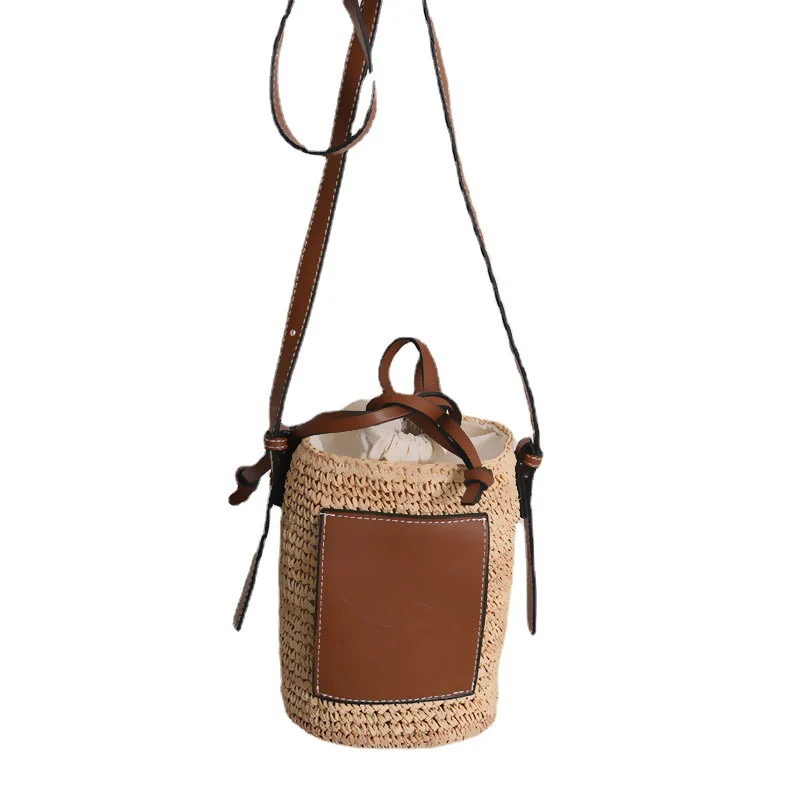Moderne Rucksacktasche aus geflochtenem Material Skanto