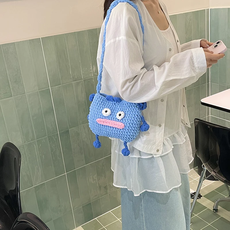 Spaß Charakter Häkelhandtasche