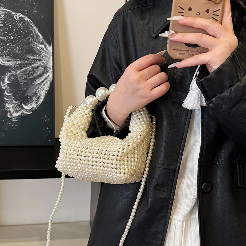 Stylische Perlen Abendhandtasche