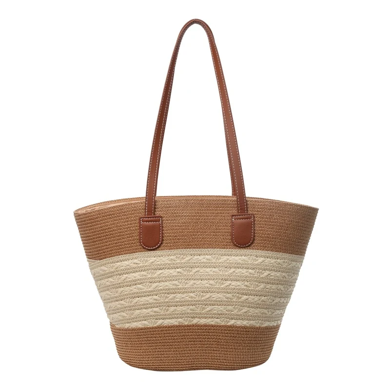 Geräumige Geflochtene Stroh Tasche
