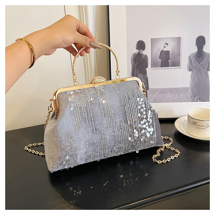 Paillettierte Abendhandtasche