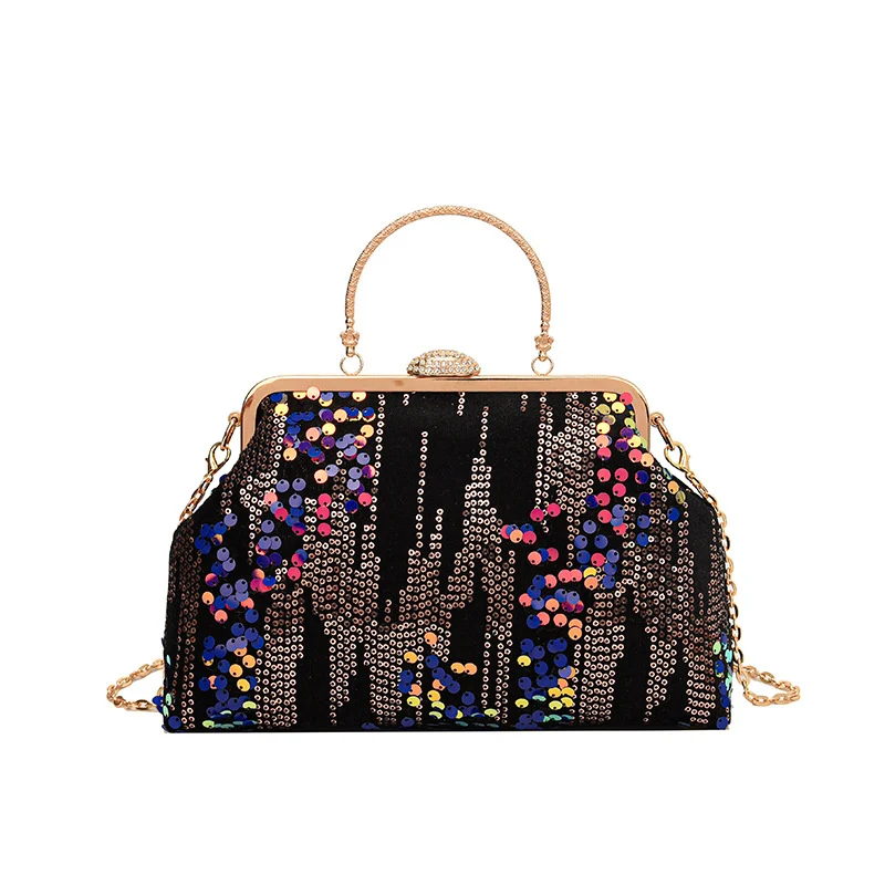Paillettierte Abendhandtasche