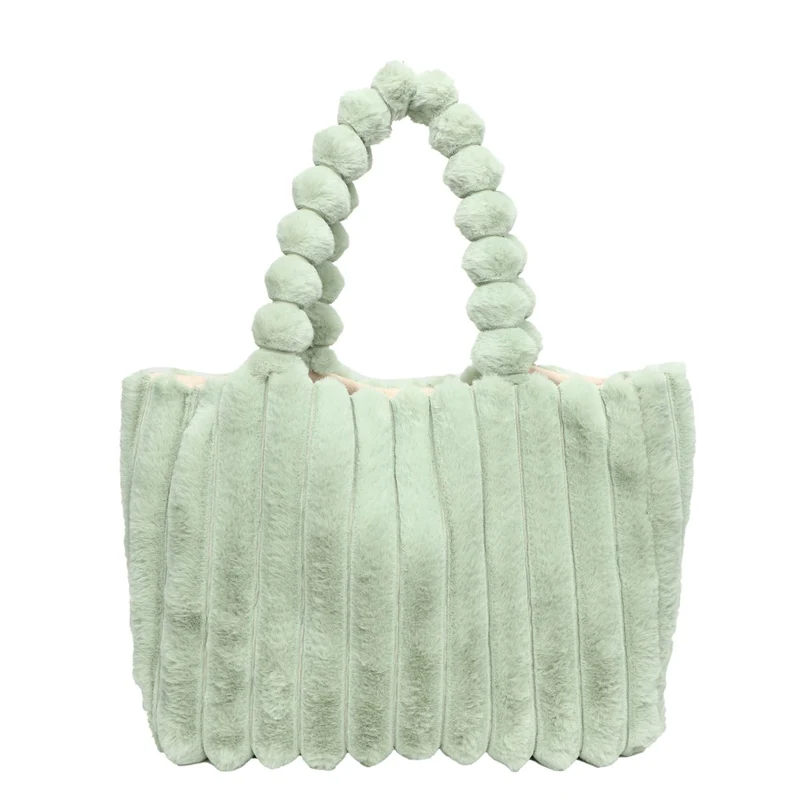 Plüschstrukturierte Tote-Bag
