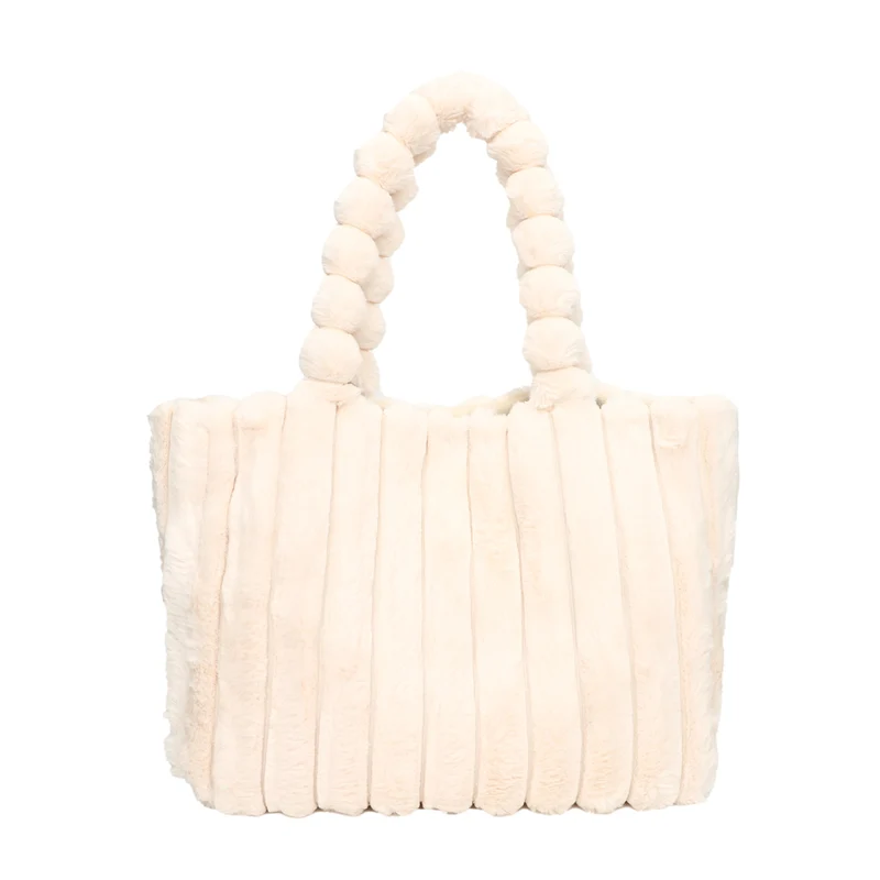 Plüschstrukturierte Tote-Bag