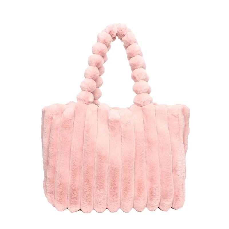 Plüschstrukturierte Tote-Bag