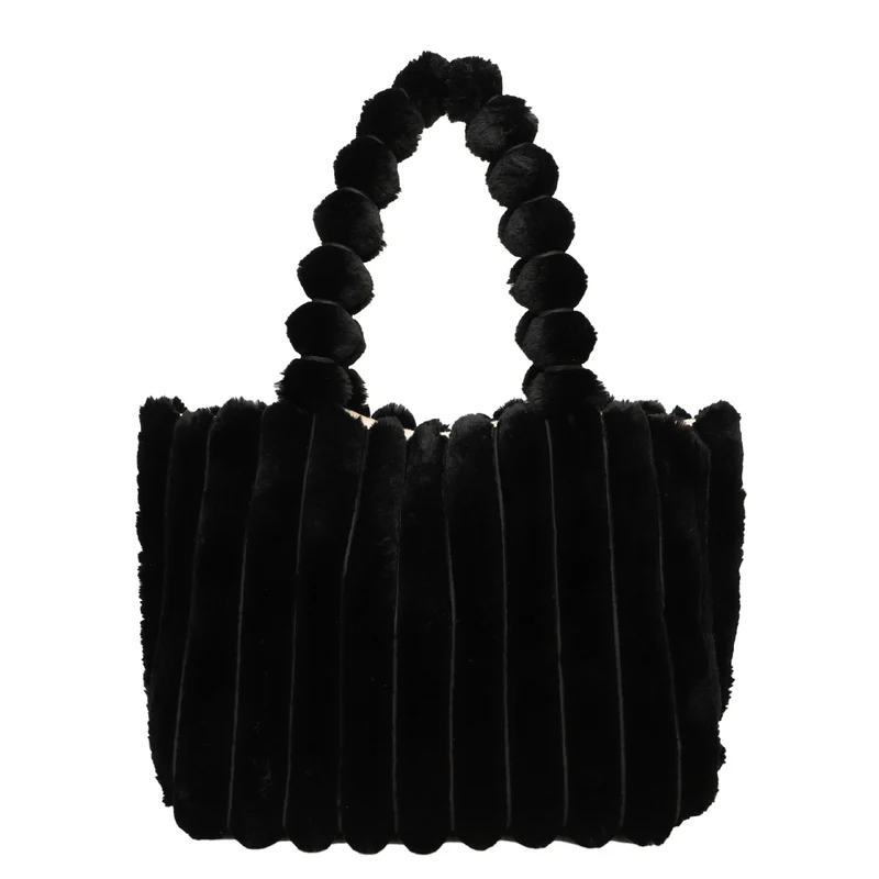 Plüschstrukturierte Tote-Bag