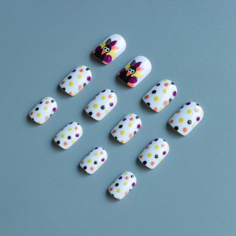 Festliches Thanksgiving-Themen-Nagelkunst-Set