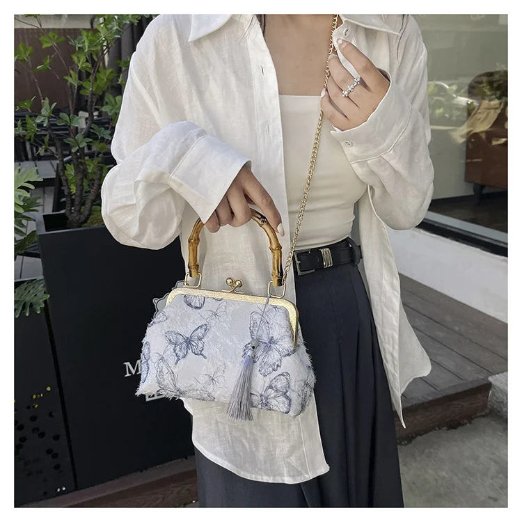 Vintage Floral Handtasche