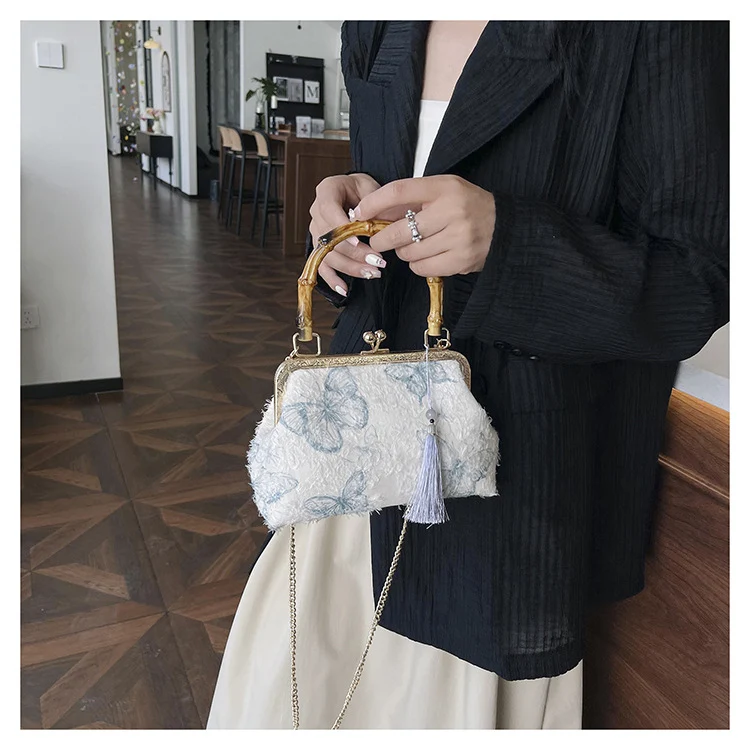 Vintage Floral Handtasche