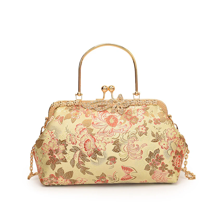 Vintage Blumige Abendtasche
