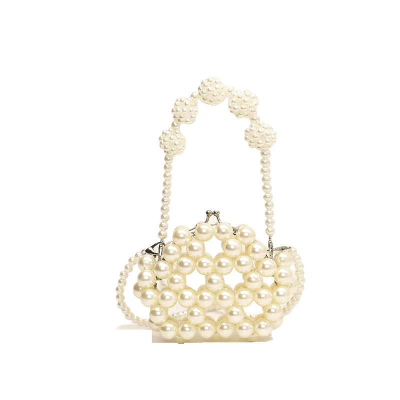 Perlenverzierte Abendhandtasche
