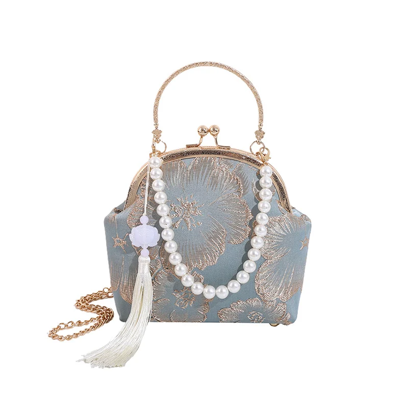 Vintage Floral Clutch Tasche