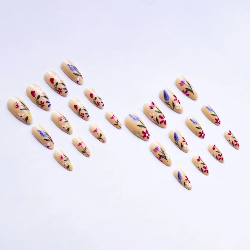 Florale Kunst Nageldekor Set